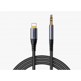 Laidas iPhone X / 11 / 12 / 13 / 14 (Lightning) - 3.5mm 1.2m pintas juodas Joyroom SY-A06